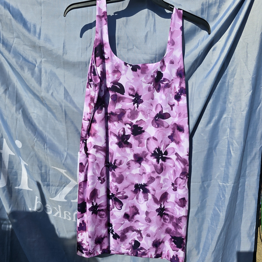 No Boundaries Pink and Black Floral Mini Dress